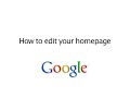 How to edit your iGoogle homepage