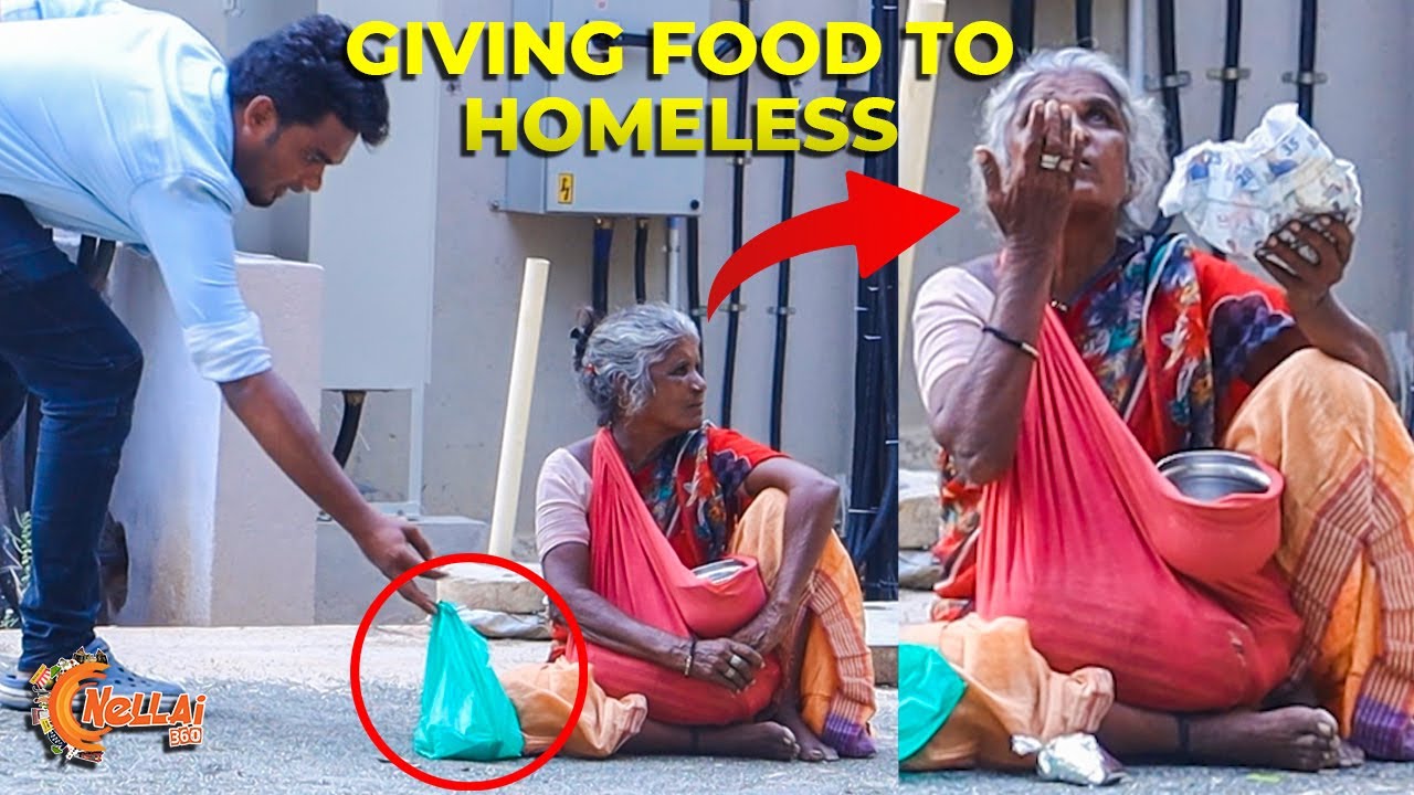 Giving Food Secretly to Homeless - Part 1 | Tirunelveli | Social Experiment | Nellai360*