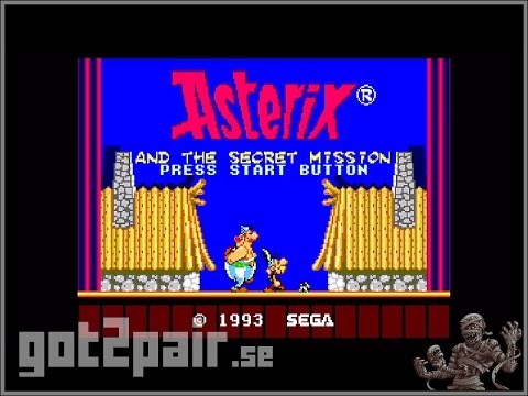 Asterix And The Secret Mission - Master System