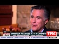 Romney: I Wish Sandy Hadn't Hit Week Before Election