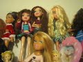 talia's barbie's, bratz,huge barbie play house!!