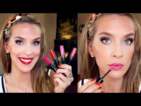 lip - REVIEW + LIP SWATCHES of the Rimmel Show Off Lip Lacquers aka Apocalips! Thumbs up if you like the review :) I got four of the creme lip colors: Celestial, N...