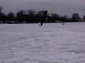 Snowfer  kitesurfing on snow and ice