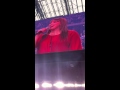 Natalie Weiss singing the National Anthem at the Cowboys/Eagles game