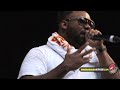 Columbia, MD - 7/12/09: Inspectah Deck emerges during Raekwon's set at Rock The Bells to rally Wu fans in a communal 