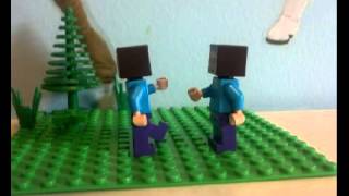 Minecraft mini movie steve join forces with steve #picpac #stopmotion #lego