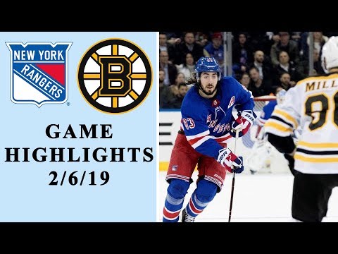 Video: New York Rangers vs. Boston Bruins | GAME HIGHLIGHTS | 2/6/19 | NHL | NBC Sports