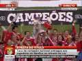 Benfica Campeão - O momento da entrega da taça de campeão nacional 2009/10