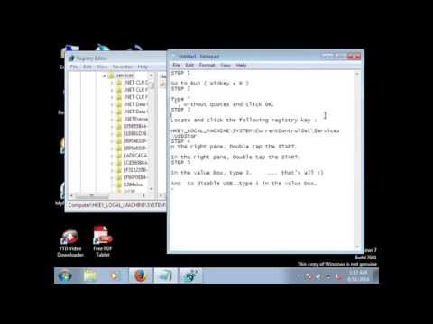 how to re enable usb port