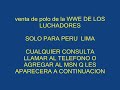 POLOS WWE EN VENTA SOLO PARA PERU - LIMA (LO MEJOR EN POLOS )