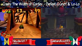 Thumbnail for video 'Crash: TWOC: ...vs. Lylebandicoot93 - Defeat Crunch & Lo-Lo'