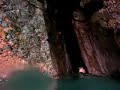 George and Ales entering the cave - Jersey George and Ales entering the cave - Jersey