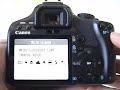 Canon XSi Controls