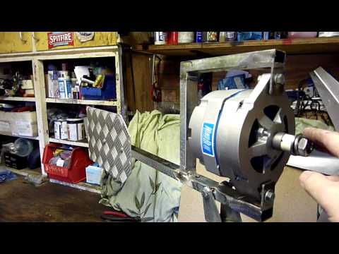 540 - This little film shows the making of a wind turbine that is based around a WindBlue DC-540 PMA. The turbine was made in two days using some great tools and w...