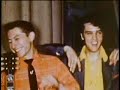 elvis presley, buddy holly, carl perkins & johnny cash (behind stage 1955)