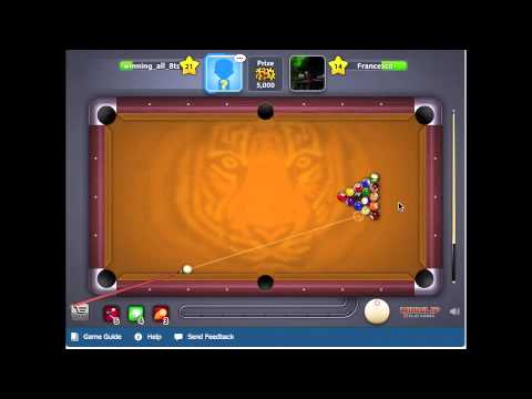 how to sink the 8 ball on break miniclip