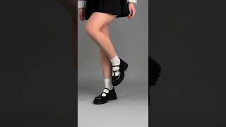 Video Туфли женские кожаные лаковые черного цвета 5606/36