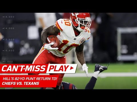 Video: Tyreek Hill Blasts Off for 82-Yd Punt Return TD! | Can't-Miss Play | NFL Wk 5 Highlights