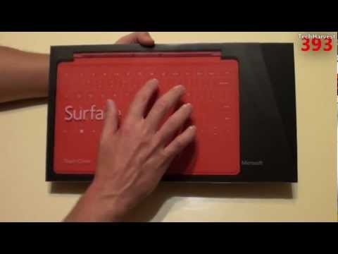 Microsoft Surface Windows RT Tablet: Unboxing & Power Up