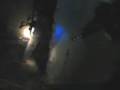 Airsoft game in bomb shell bunker
