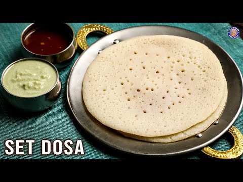 Fluffy and Soft Set Dosa Recipe | Breakfast For Busy Mornings, Kids, Students | Coconut Dosa