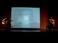 apresenta��o dos alunos do 3�m�dio-a no sarau liter�rio do col�gio santa maria, 2008.