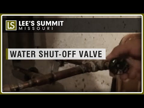 how to locate water shut off valve