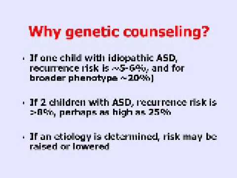 Autism – Why Genetic Counseling