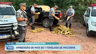 Perseguição em Paulistânia: apreensão de mais de 1 tonelada de maconha