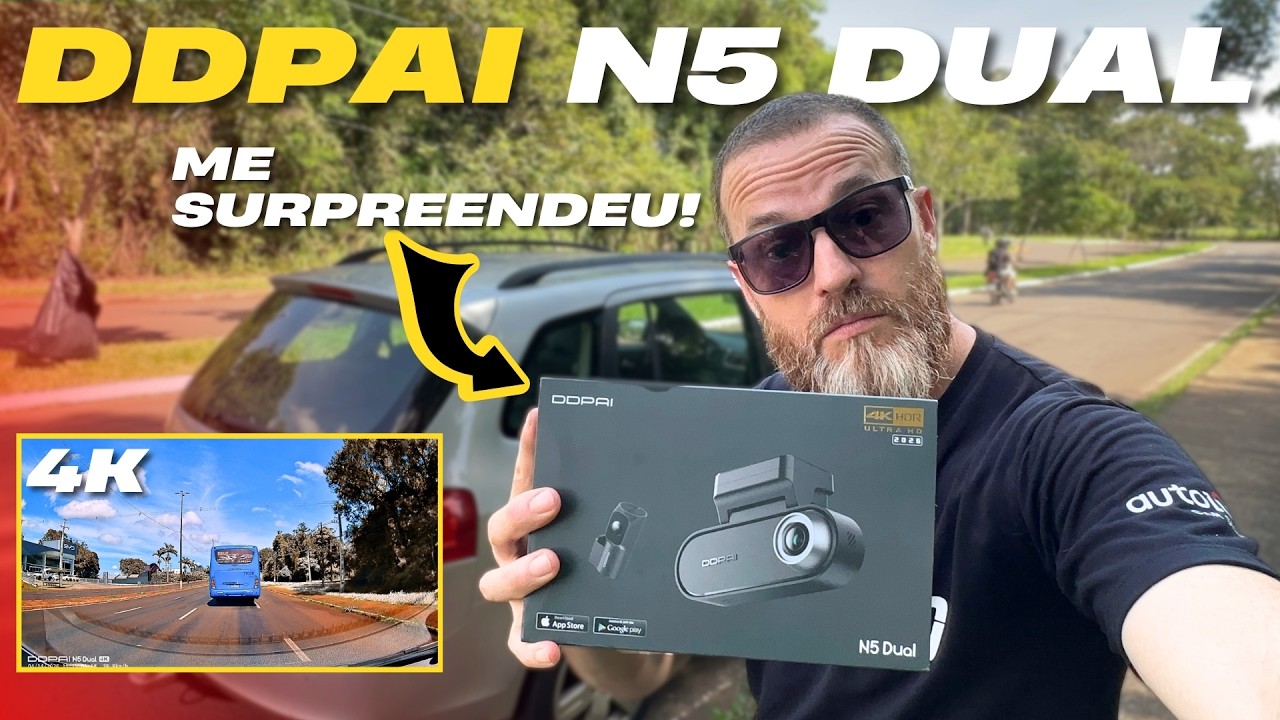 DDPAI N5 Dual: A Dashcam 4K Custo-Benefício que SURPREENDEU!