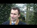 Jeremy Hunt MP visits Chester and inspects the Walls Jeremy Hunt MP visits Chester and inspects the Walls