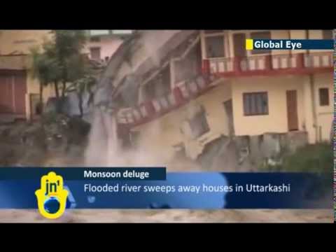 Indian - 36 continuous hours of rain hit northern India, resulting in the flooded river Ganga causing extensive damage to houses. The monsoon rains have covered the e...