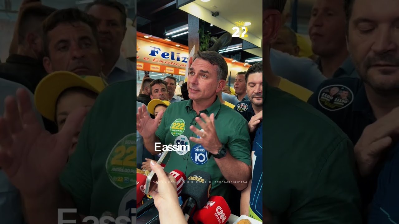 Flávio e Tarcísio juntos em São Paulo