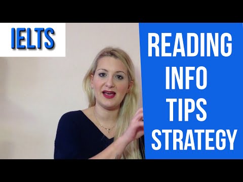 IELTS: A.Reading info,tips,and strategy-english video