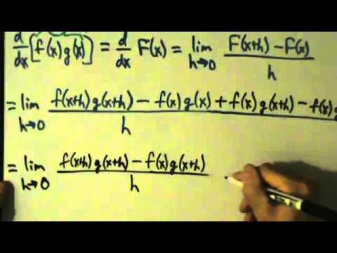 how to prove the product rule