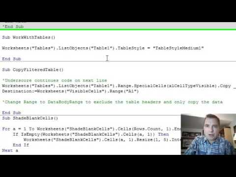 video-linktoworks-Excel Video 421 Referencing Tables in VBA