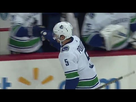 Video: Pouliot scores first as a Canuck against Penguins, his former team