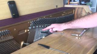 DIY piano tuning / tune your own piano - part 1 of 2 - tools, tuning middle ..