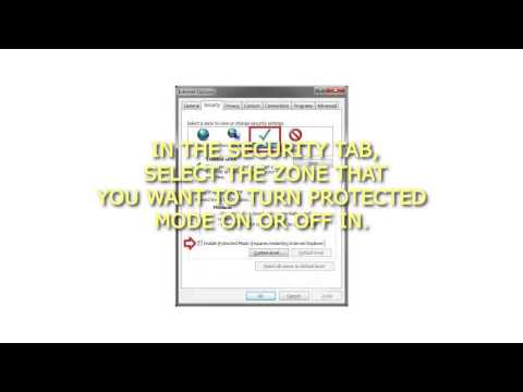 how to turn off ie protected mode