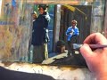 Painting a Scene of a New York City Street by Karin Jurick Painting a Scene of a New York City Street by Karin Jurick
