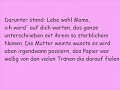 Das Lied Fliegen, von Schlaflos, mit Lyrics (: