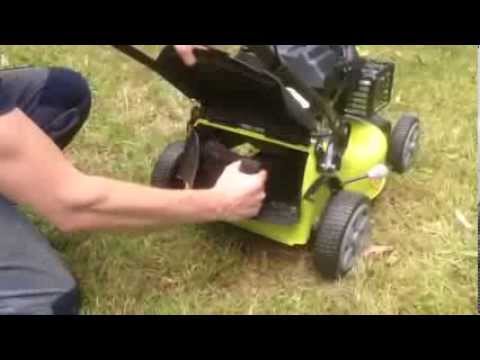 How to install the mulching plug on Ryobi Subaru Lawn Mower RLM4619SME