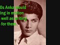You are my destiny - Paul Anka (High Quality) You are my destiny - Paul Anka (High Quality)