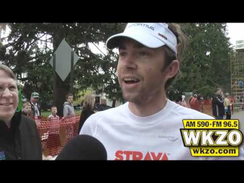 Half-Marathon winner Galen Burrell speaks with WKZO following his victory Sunday May 6th, 2012. Half-Marathon winner Galen Burrell speaks with WKZO following his victory Sunday May 6th, 2012.