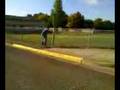 Me ollieing off curb
