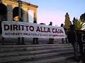 manifestazione per il diritto alla casa Roma Campidoglio