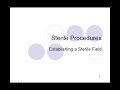 Sterile Field Establishment3