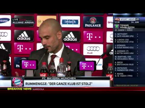 pep_guardiola - Die erste Pressekonferenz von Pep Guardiola beim FC Bayern München in voller Länge!