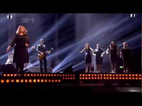 Texhnician - Adele performing Rolling In The Deep at the BRIT Awards 2012.
