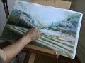 Painting a landscape with Dry pastel